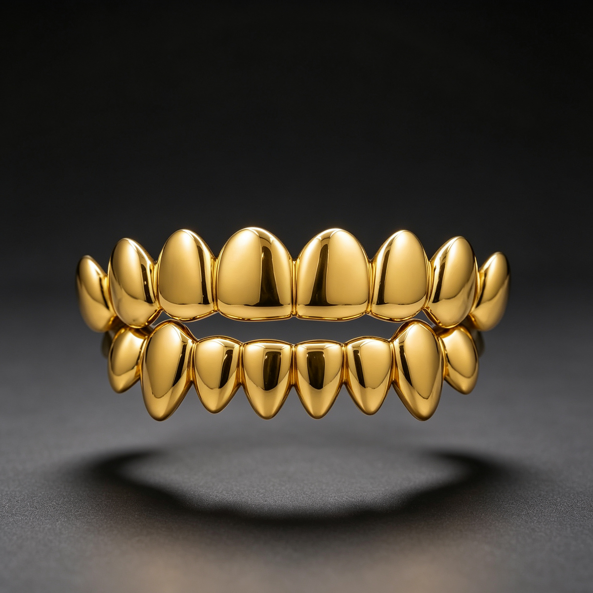 Plain Band Diamond Grillz Minimalist Hip Hop Teeth Jewelry