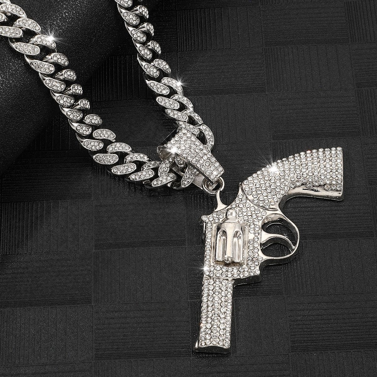Revolver Pavé Cuban Link Necklace