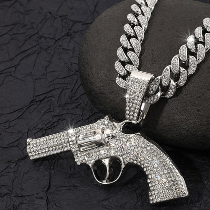 Revolver Pavé Cuban Link Necklace