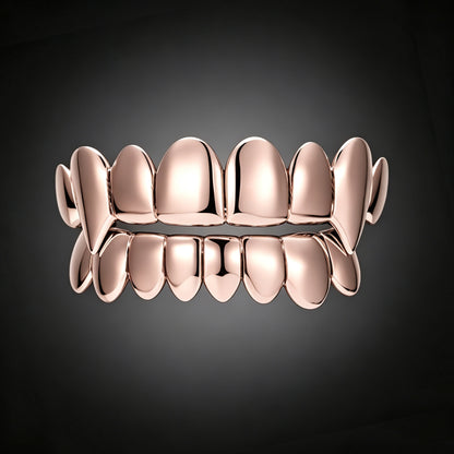 Plain Band Diamond Grillz Minimalist Hip Hop Teeth Jewelry