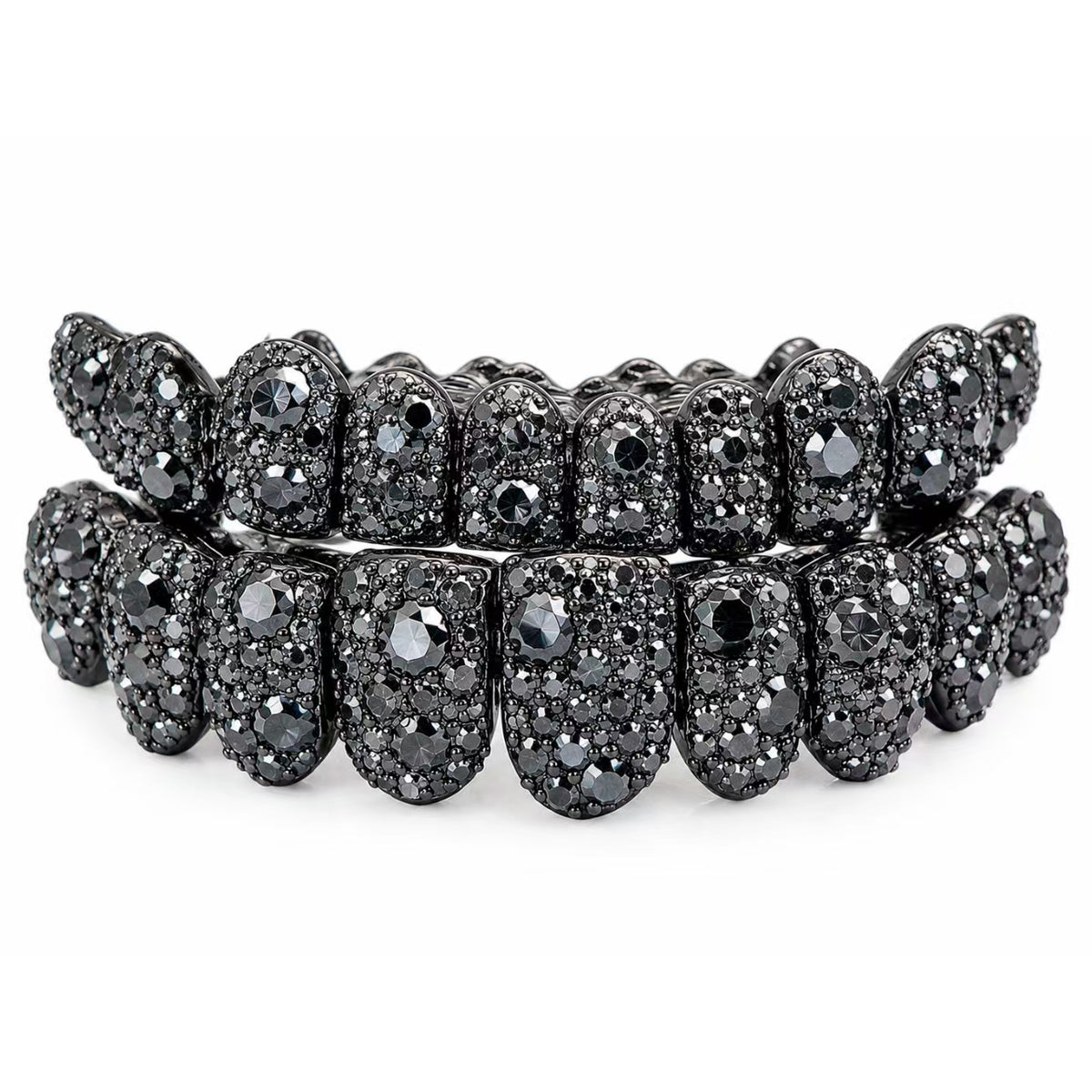 Midnight Star Black Pavé Grillz Set