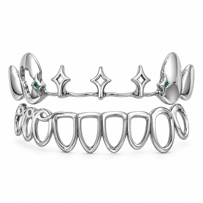 Starlight Openwork Double Row Grillz | 925 Sterling Silver